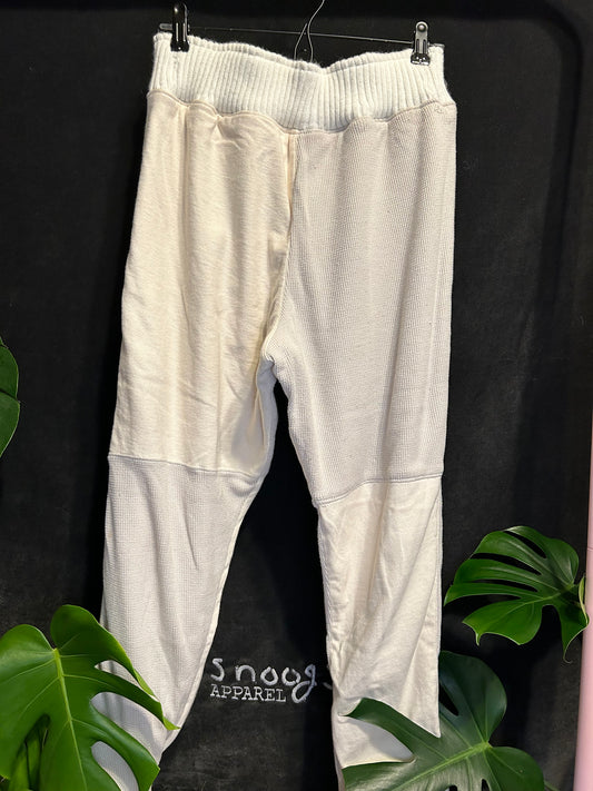 Cotton Patchwork Fully Lined Thick Joggers