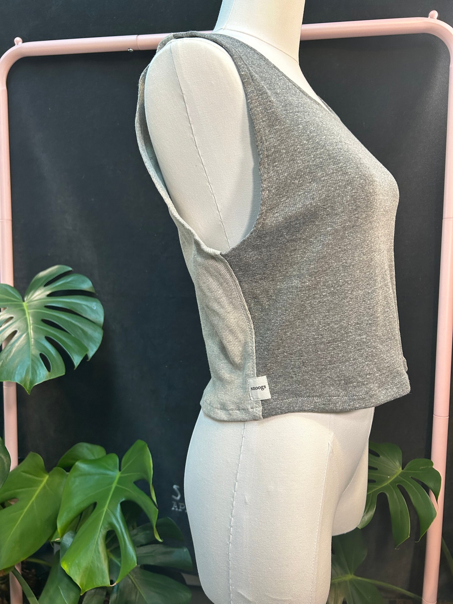 Cotton Colorblock Ribbed Tank